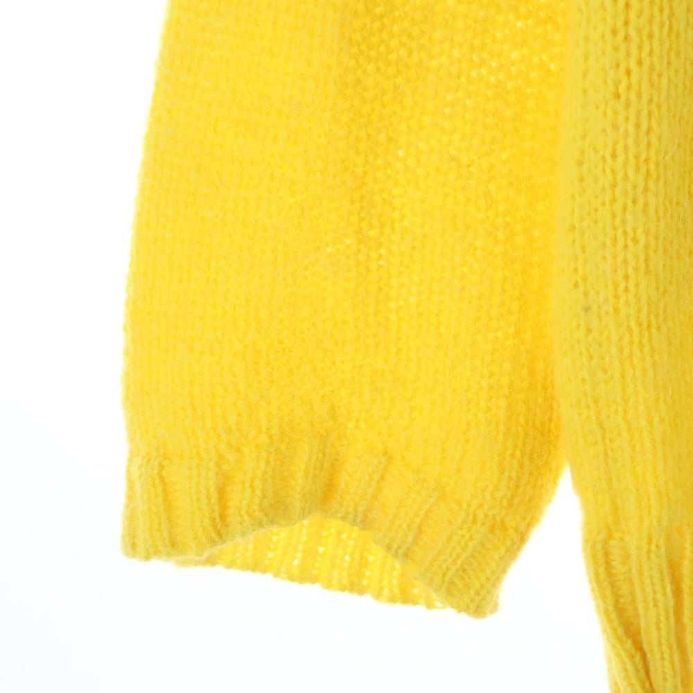 UNUSED(アンユーズド) 19AW 3G CREW NECK KNIT モヘア混 クルーネック ローゲージニット セーター イエロー US1644