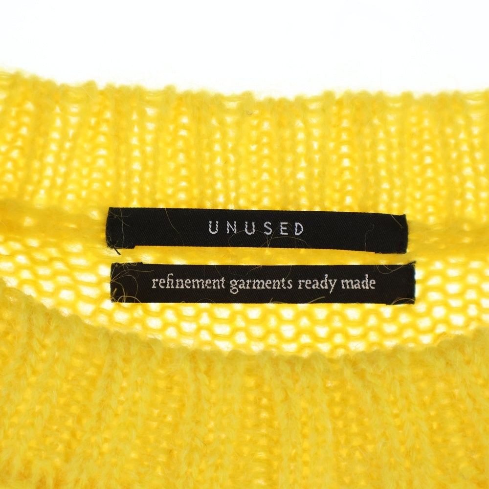 UNUSED(アンユーズド) 19AW 3G CREW NECK KNIT モヘア混 クルーネック