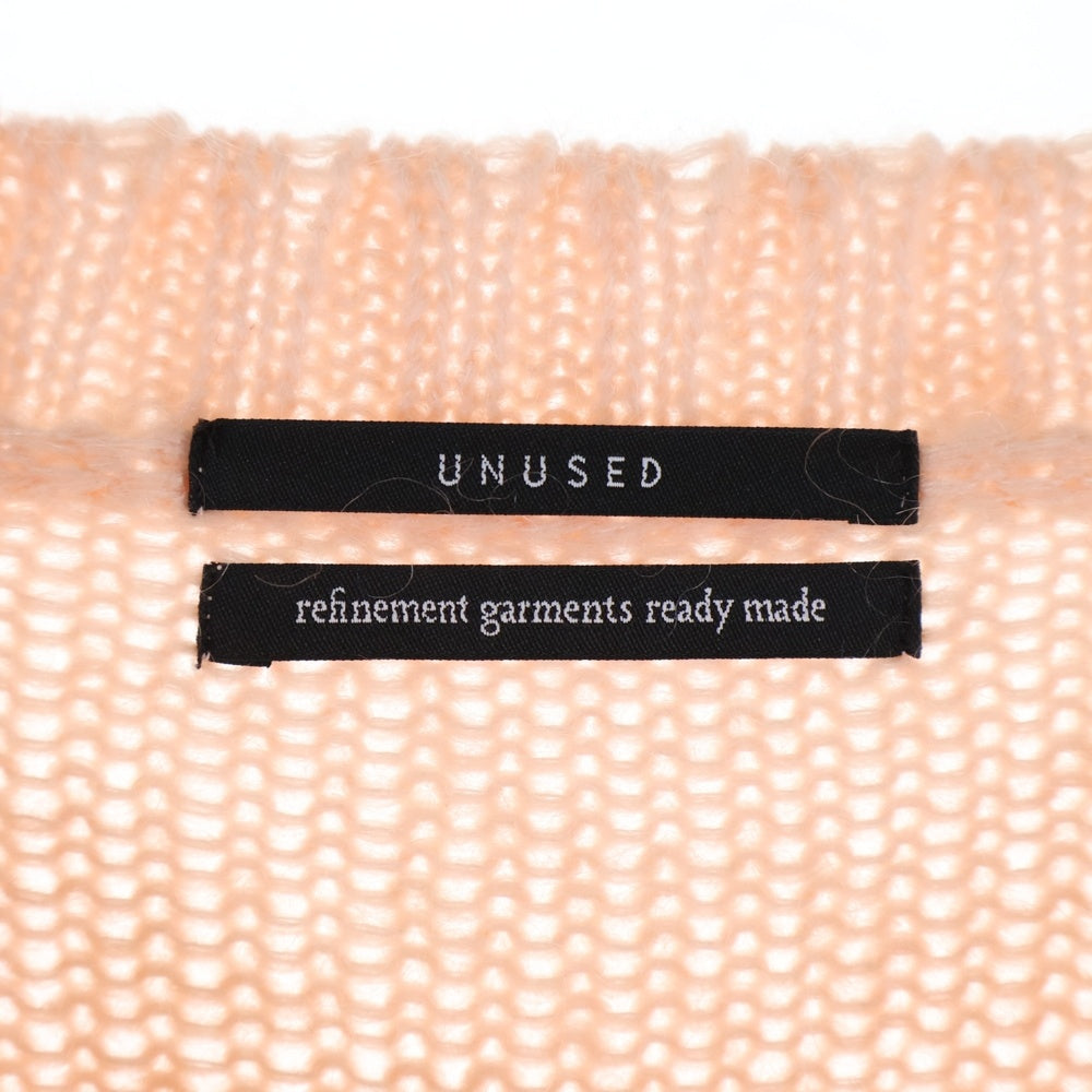 UNUSED(アンユーズド) 19AW 3G CREW NECK KNIT モヘア混 クルーネック ローゲージニット セーター ピンク US1644