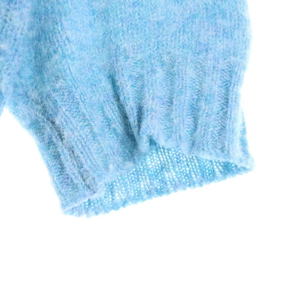 NO BRAND(ノーブランド) LAURENCE J.SMITH ローレンスジェイスミス UK製 クルーネック ウールニット セーター ブルー