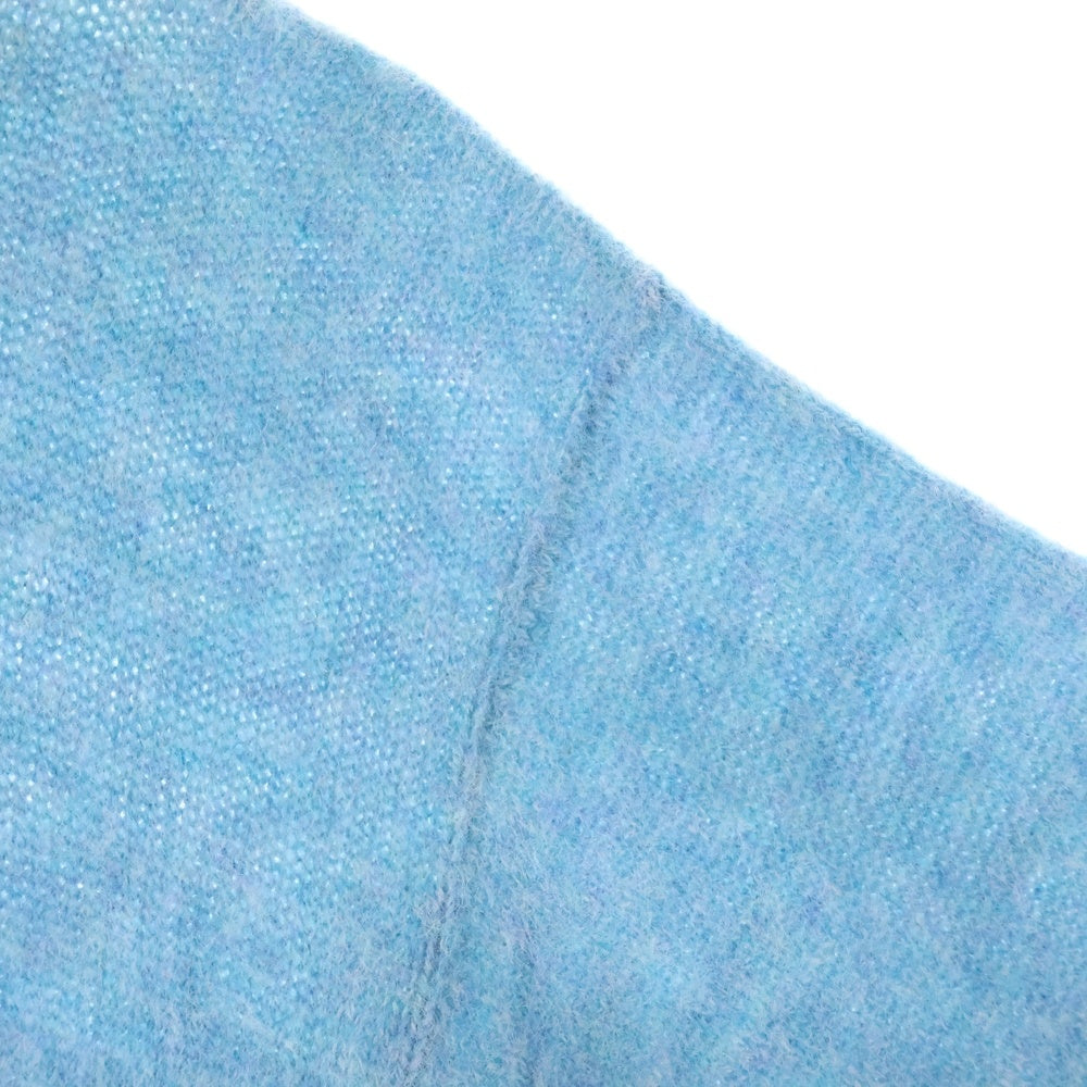 NO BRAND(ノーブランド) LAURENCE J.SMITH ローレンスジェイスミス UK製 クルーネック ウールニット セーター ブルー