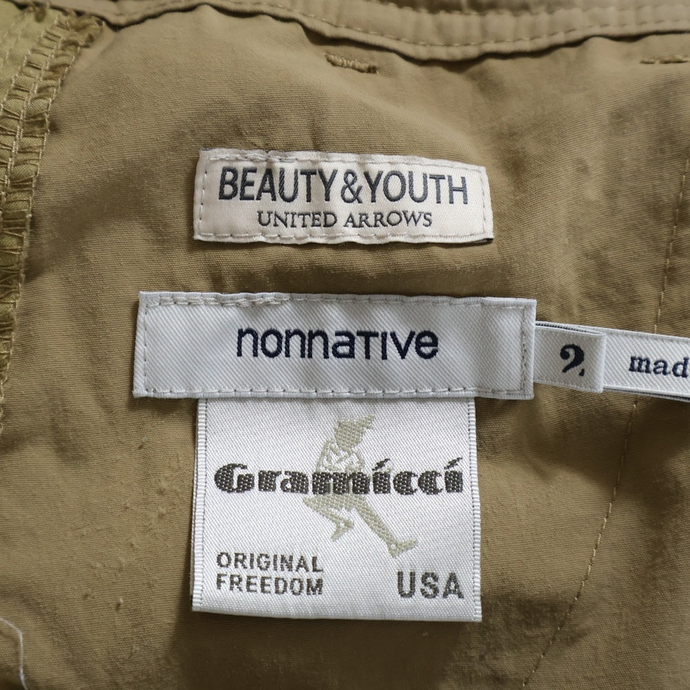 GRAMICCI(グラミチ) ×BEAUTY&YOUTH UNITED ARROWS ×nonnative CLIMBER EASY PANTS POLY TWILL STRETCH SOLOTEX ブラウン NN-P4053
