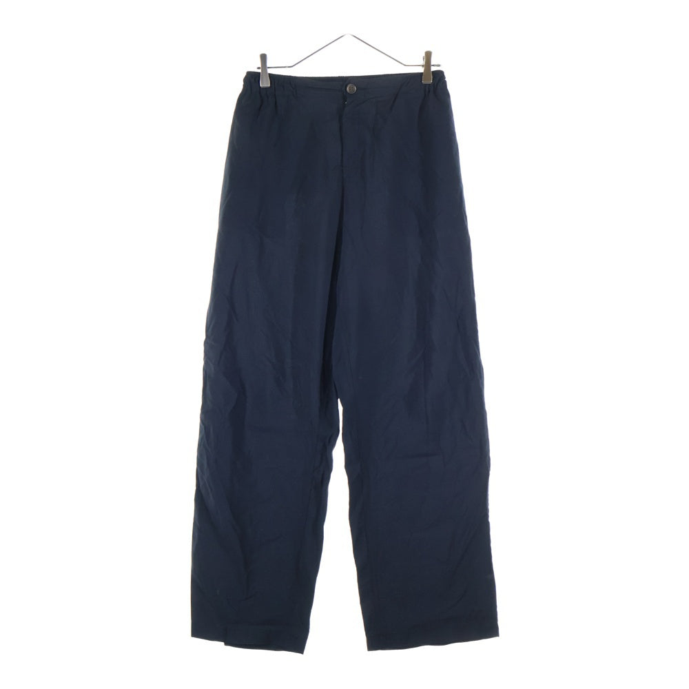 OUR LEGACY(アワーレガシー) ポルトガル製 レーヨンナイロン ジップフライ イージーパンツ ネイビー