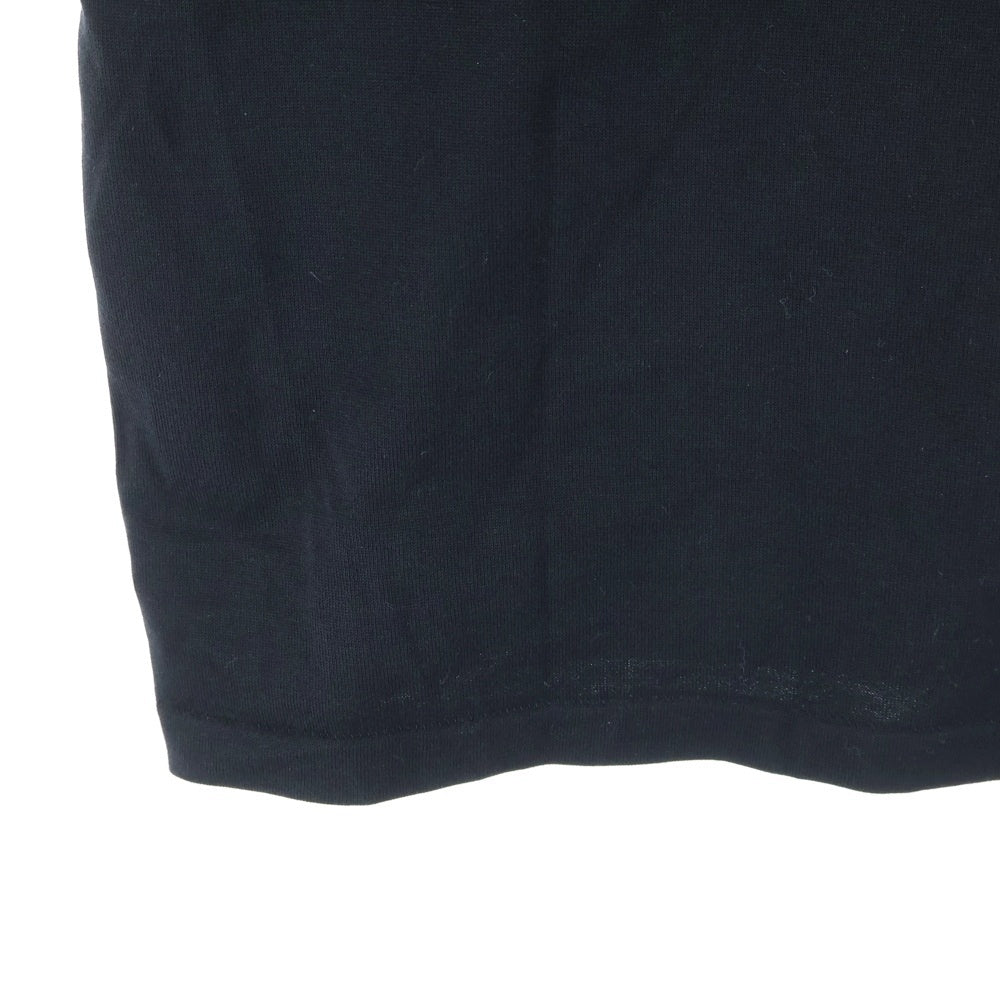 AURALEE(オーラリー) LUSTER PLAITING TEE ラスター プレーティング コットン 半袖Tシャツ カットソー ブラック A00ST02GT