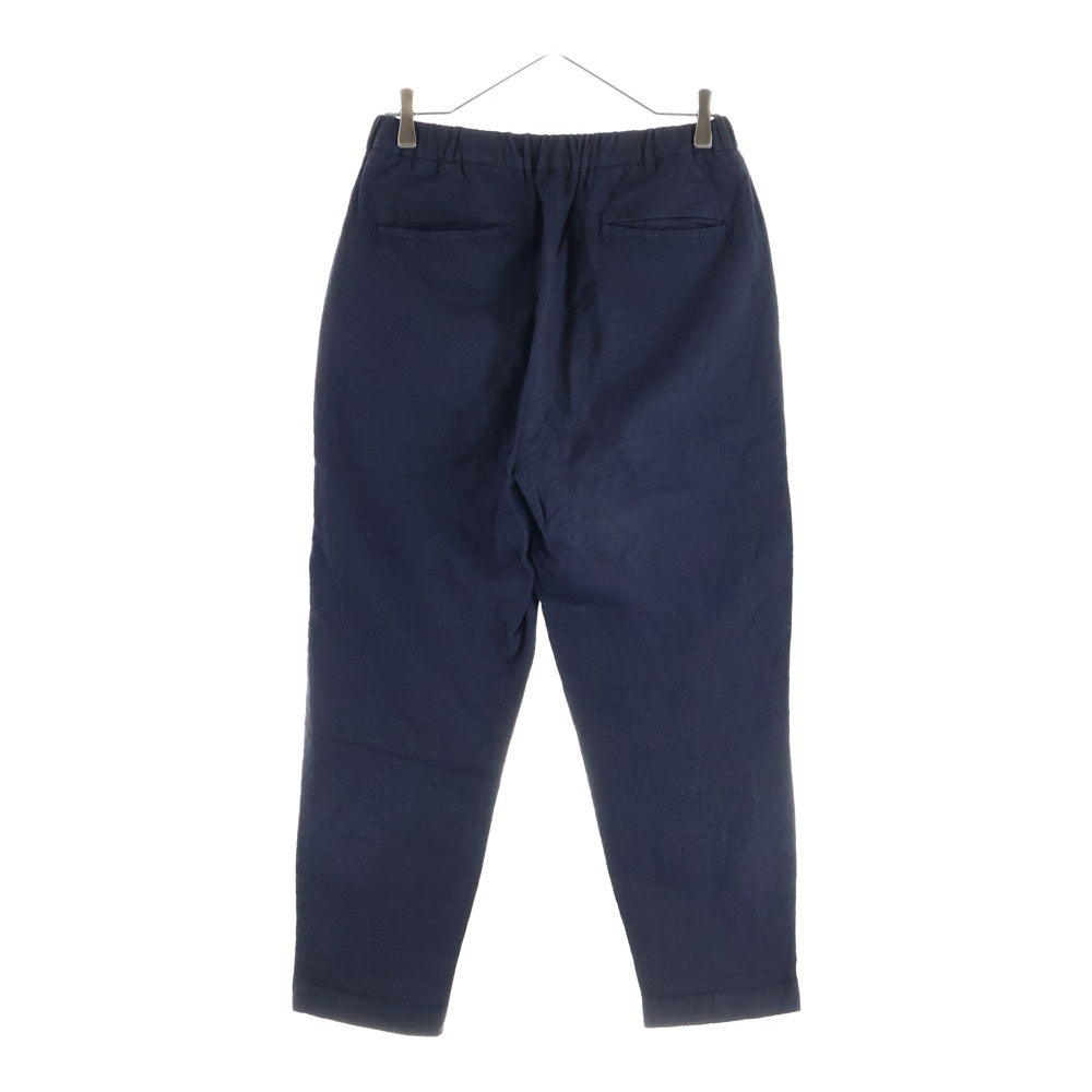 ATELIER BETON(アトリエべトン) 日本製 リネンウール イージーパンツ ネイビー 221-06A