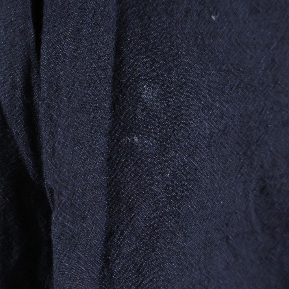 ATELIER BETON(アトリエべトン) 日本製 リネンウール イージーパンツ ネイビー 221-06A