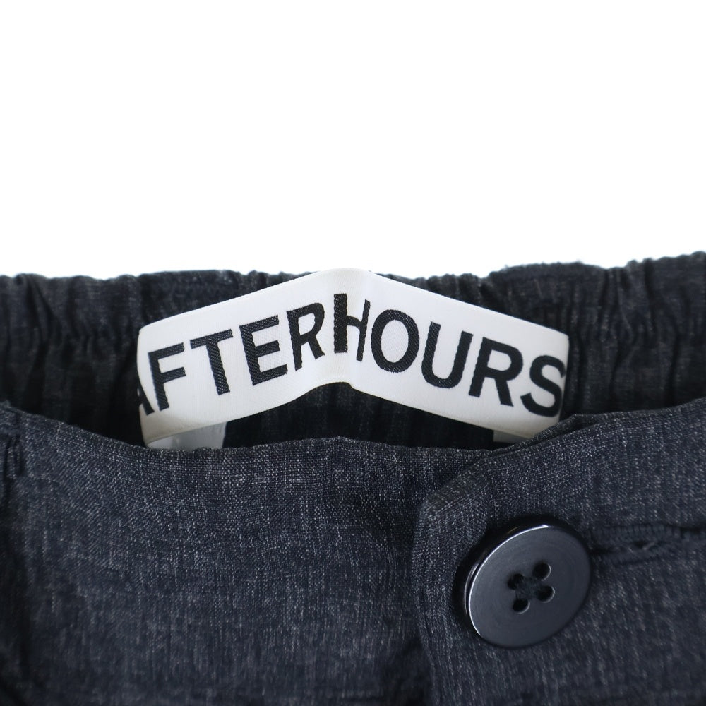 NO BRAND(ノーブランド) AFTERHOURS アフターアワーズ 23SS BAGGY WORK PANTS ドローストリング バギー ワークイージーパンツ ダークグレー A011-C1PT-B001