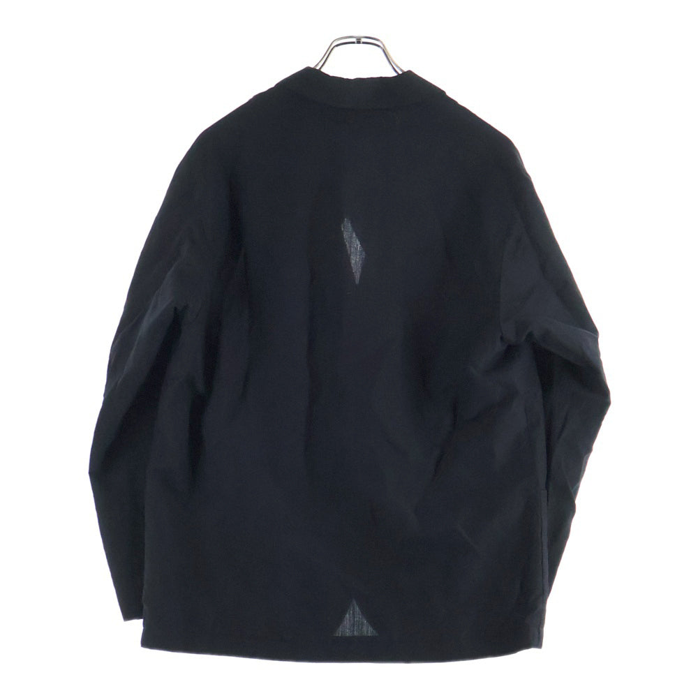 POLYPLOID(ポリプロイド) TRAVEL SUIT JACKET トラベル スーツ ウールリネン 2Bジャケット ブラック 03-C-10