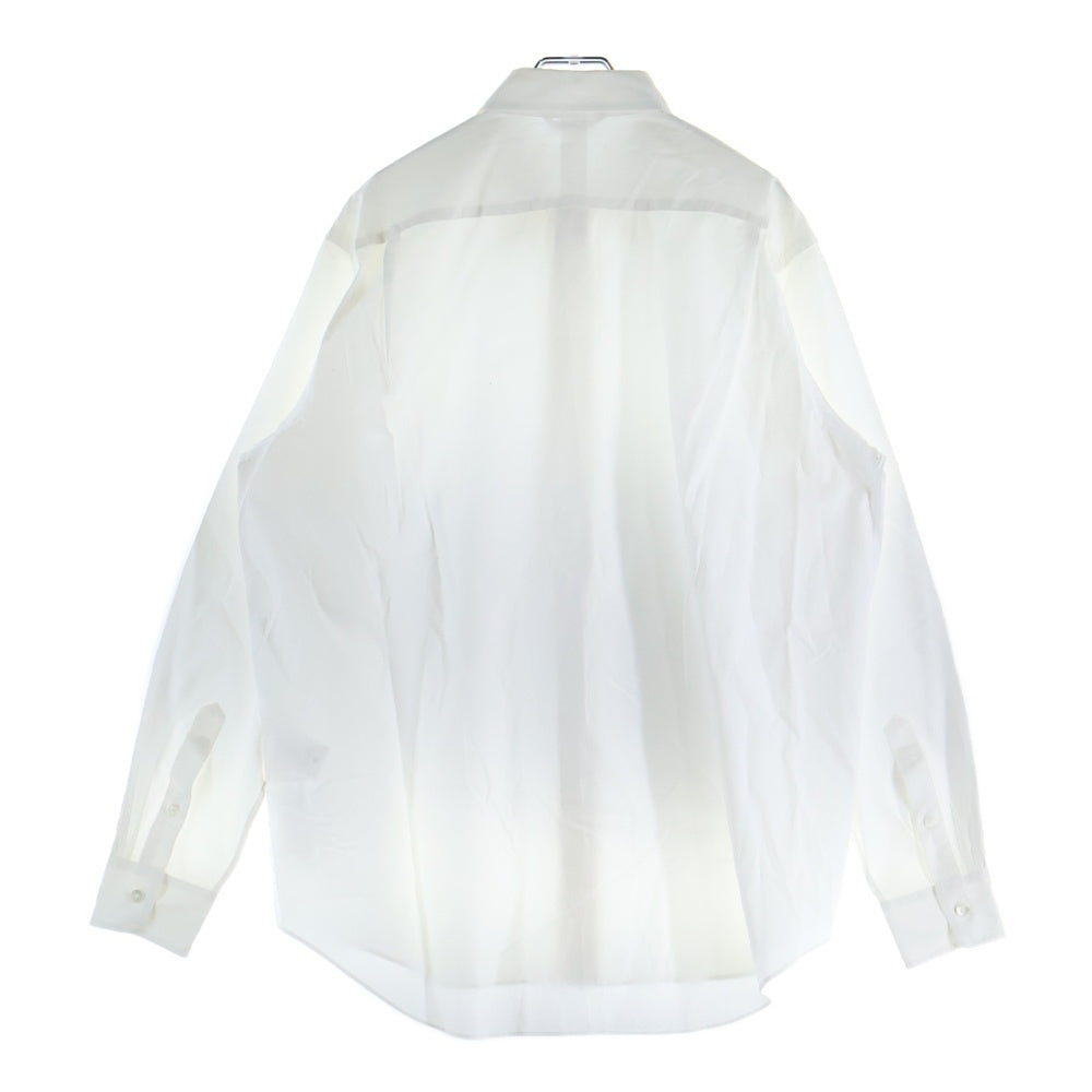 AURALEE(オーラリー) 22SS WASHED FINX TWILL SHIRTS ウォッシュド フィンクス ツイル 長袖シャツ ホワイト A22SS01TN