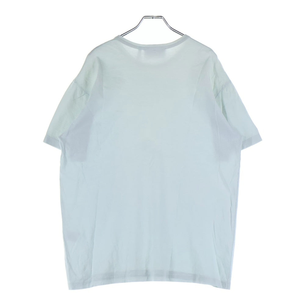 NO BRAND(ノーブランド) CAN PEP REY キャンペプレイ イタリア製 オーガニックコットン クルーネック 半袖Tシャツ カットソー ブルー