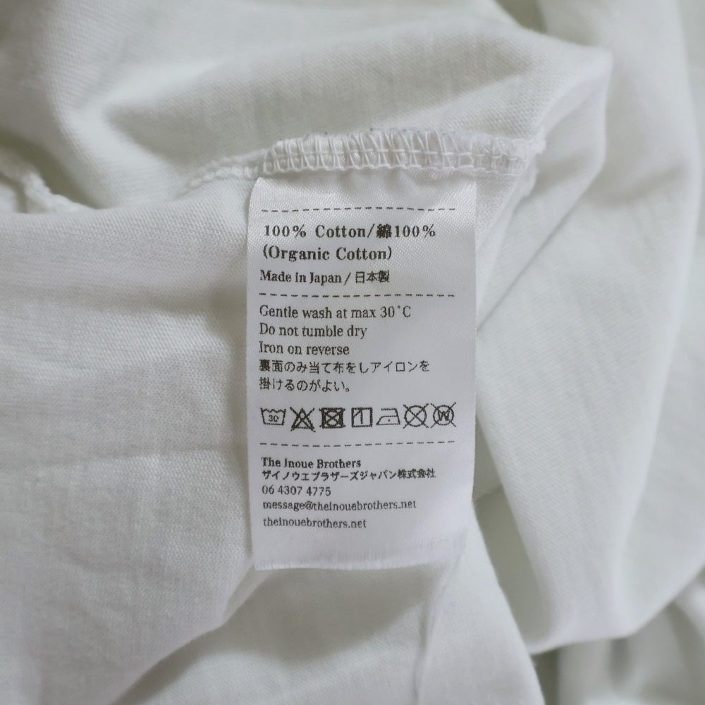 THE INOUE BROTHERS(ザイノウエブラザーズ) 日本製 コットン クルーネック 半袖Tシャツ カットソー ホワイト