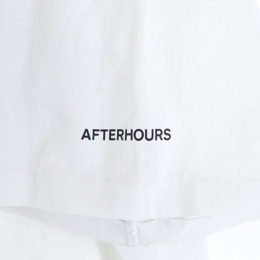 NO BRAND(ノーブランド) AFTERHOURS アフターアワーズ 22AW グラフィックプリント クルーネック 半袖Tシャツ カットソー ホワイト