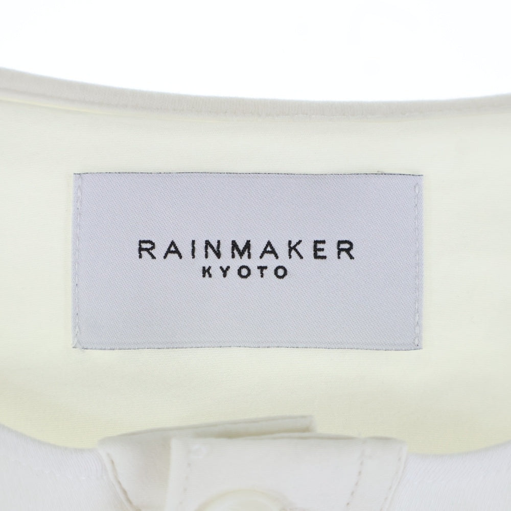 RAINMAKER(レインメーカー) HENLEY-NECK T-SHIRT 日本製 ヘンリーネック コットン 半袖Tシャツ カットソー ホワイト RM241-038