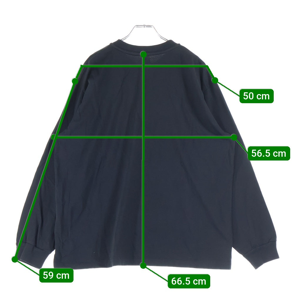 blurhms(ブラームス) CLASSIC HENLEY L/S クラシック コットン ヘンリーネック長袖Tシャツ カットソー ブラック bROOTS25F4