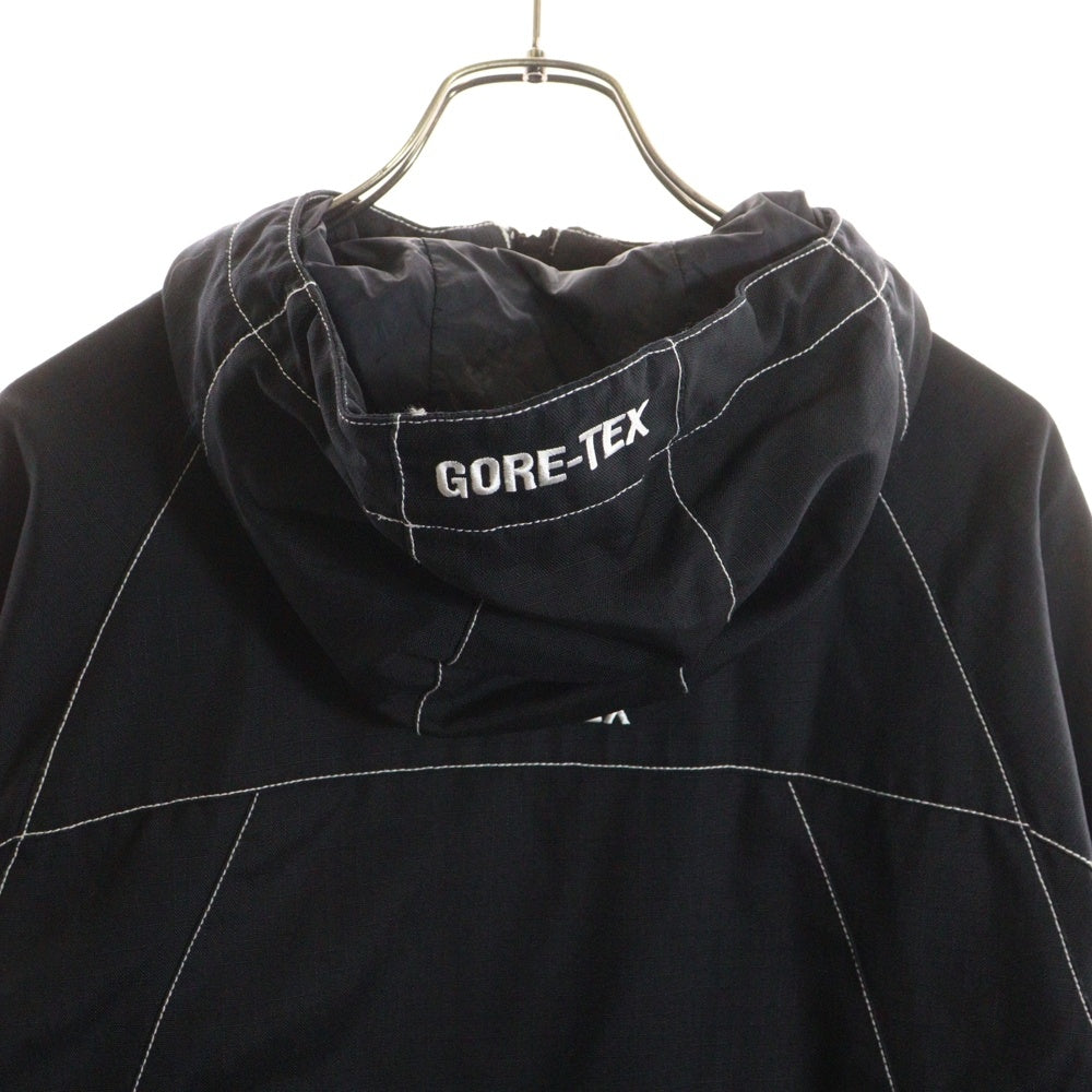 SUPREME(シュプリーム) 19AW GORE-TEX Contrast Stitch Anorak ゴアテックス コントラストステッチ アノラック ハーフジップジャケット ブラック
