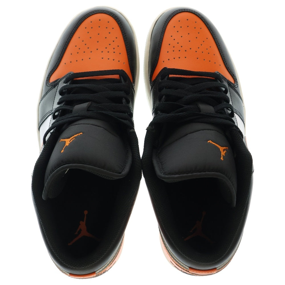 NIKE(ナイキ) AIR JORDAN 1 LOW SHATTERED BACKBOARD エアジョーダン1 ロー シャッタード バックボード ローカットスニーカー オレンジ/ブラック US11/29cm 553558‐081