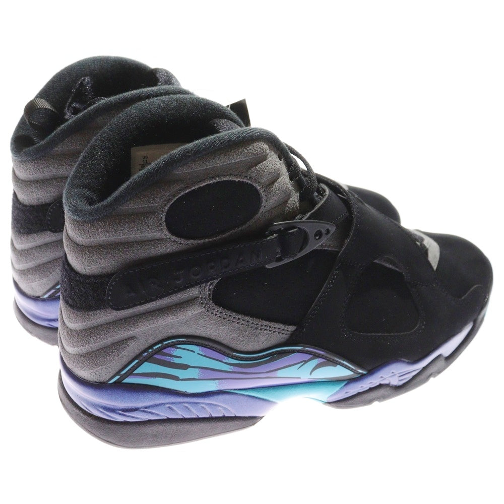 NIKE(ナイキ) AIR JORDAN 8 RETRO AQUA エアジョーダン8 レトロ アクア ハイカットスニーカー ブラック/ブルー US11/29cm 305381-006
