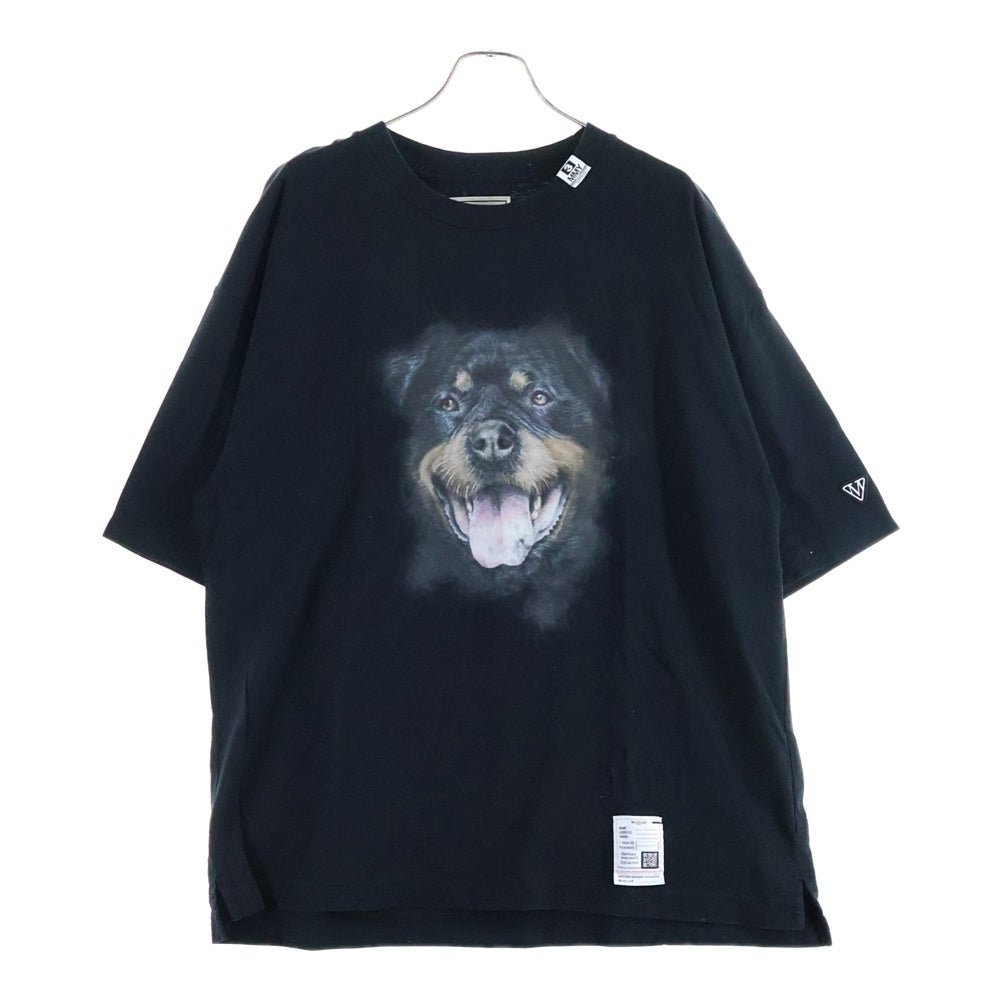 MAISON MIHARAYASUHIRO(メゾンミハラヤスヒロ) DOG PRINTED TEE ドッグ プリンテッド クルーネック半袖Tシャツ カットソー ブラック J15TS771-0