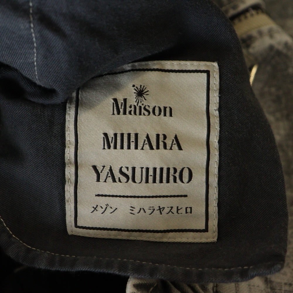MAISON MIHARAYASUHIRO(メゾンミハラヤスヒロ) 24AW AMATEUR SEWN TROUSER アマチュア ソーン トラウザーズ イージーカーゴパンツ ブラック A13PT055