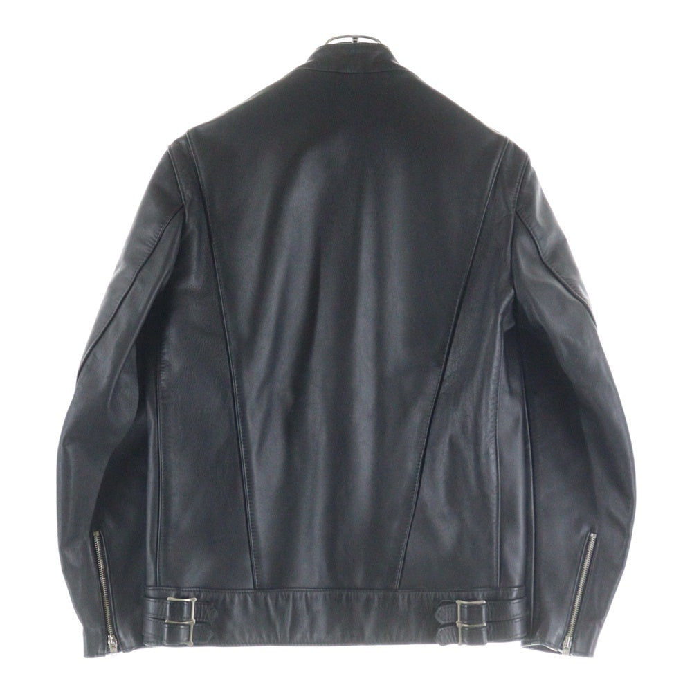 Lewis Leathers(ルイスレザー) ×HYSTERIC GLAMOUR SUPER SPORTSMAN ヒステリックグラマー スーパースポーツマン イングランド製 シングルジップアップライダースジャケット ブラック 0294LB02