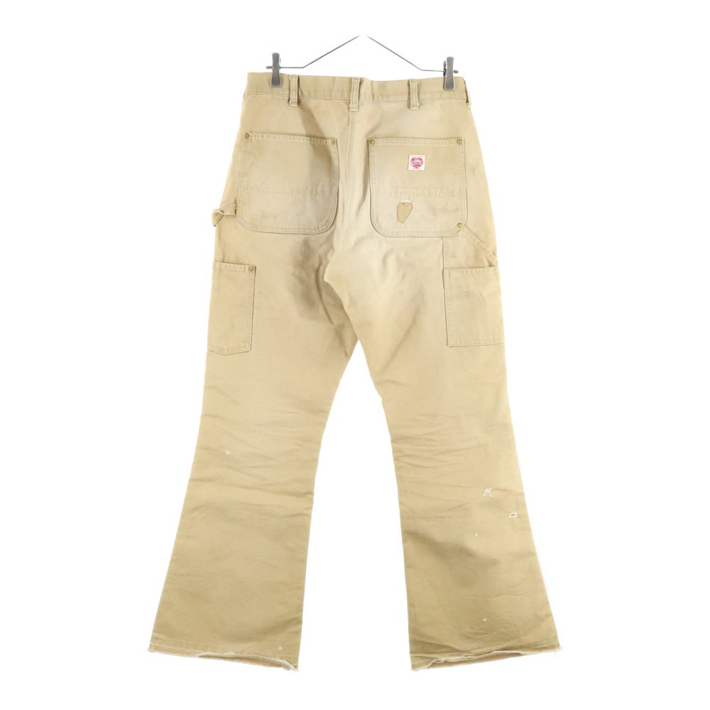 SAINT MICHAEL(セントマイケル) 24AW DOUBLE KNEE ダブルニー フレア コットン ワークパンツ ベージュ SM-YS1-0000-068