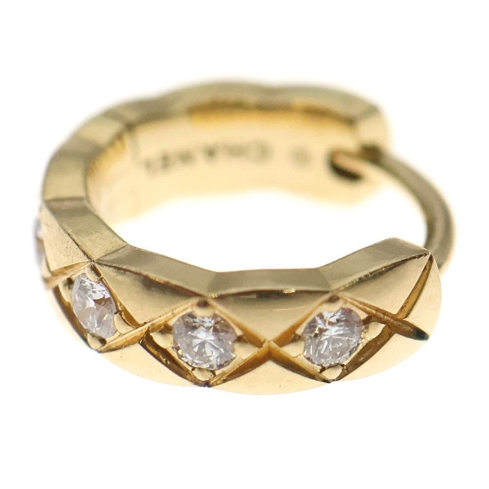 CHANEL(シャネル) ココ クラッシュ コレクション シングル ミニフープピアス K18YG イエローゴールド 片耳 J13330