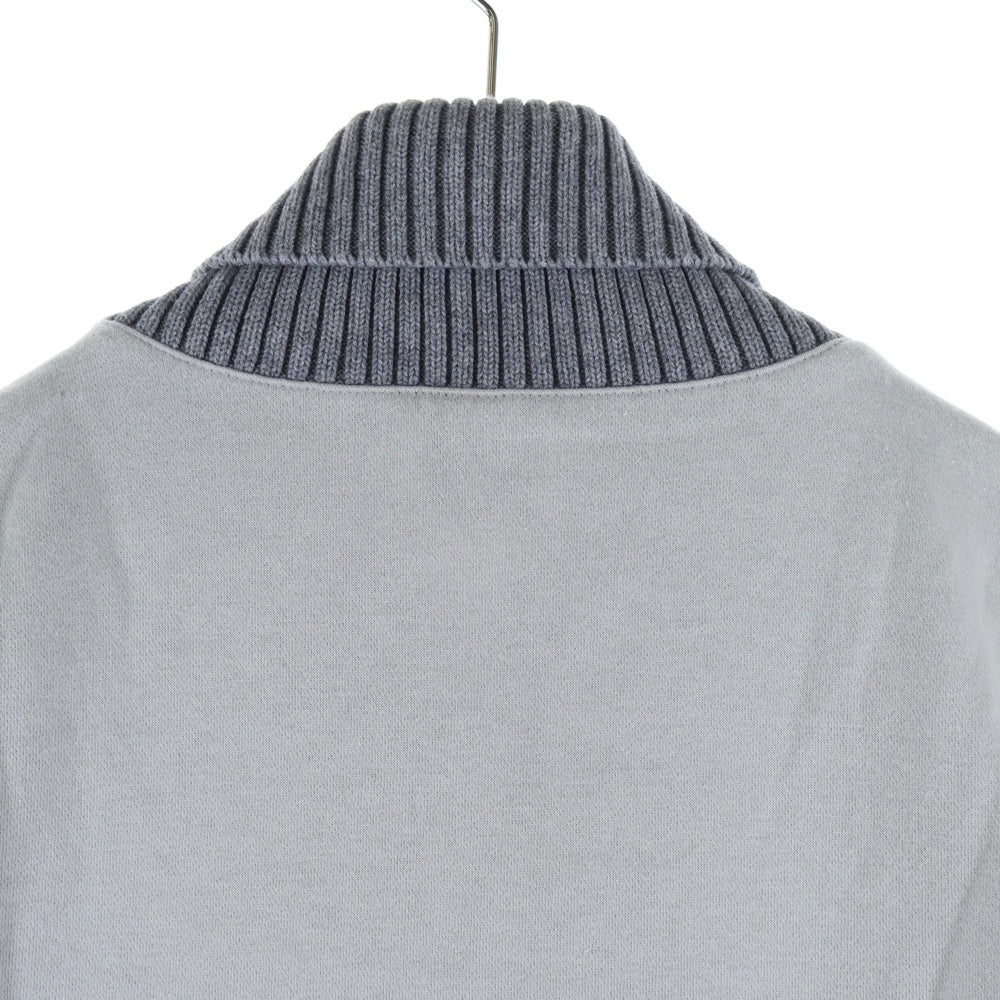 Armani Exchange(アルマーニ エクスチェンジ) ニット切替 ショールカラー スウェットトレーナー グレー