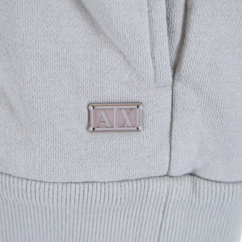 Armani Exchange(アルマーニ エクスチェンジ) ニット切替 ショールカラー スウェットトレーナー グレー