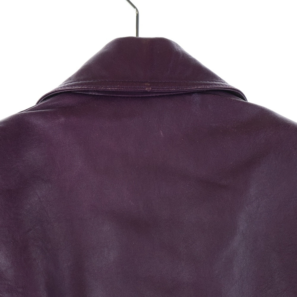 BALENCIAGA(バレンシアガ) ダブルライダース レザージャケット レディース パープル 342688