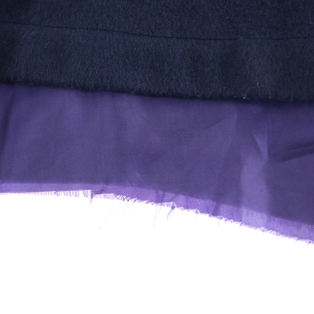 sulvam(サルバム) 22AW OVER BLOUSON JACKET オーバー ブルゾン ウールジャケット ブラック/パープル SQ-J06-150