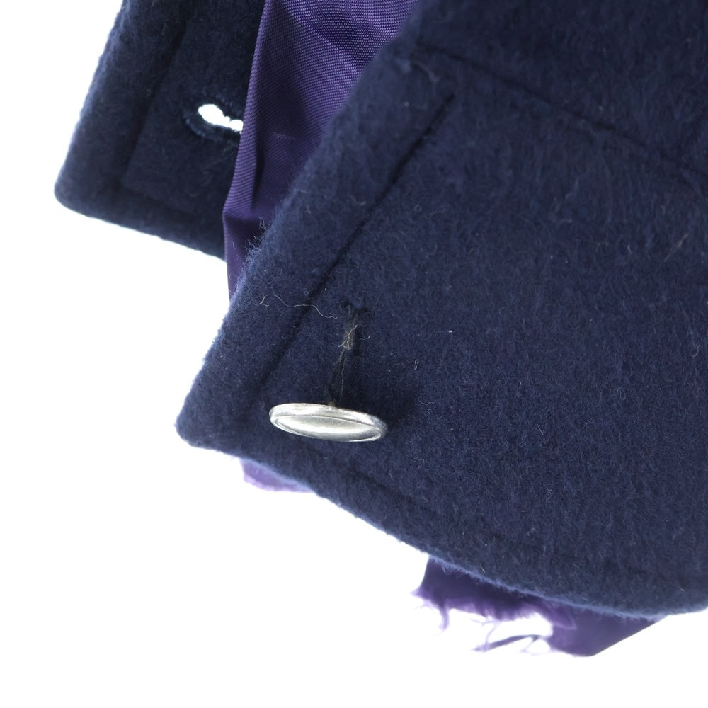 sulvam(サルバム) 22AW OVER BLOUSON JACKET オーバー ブルゾン ウールジャケット ブラック/パープル SQ-J06-150