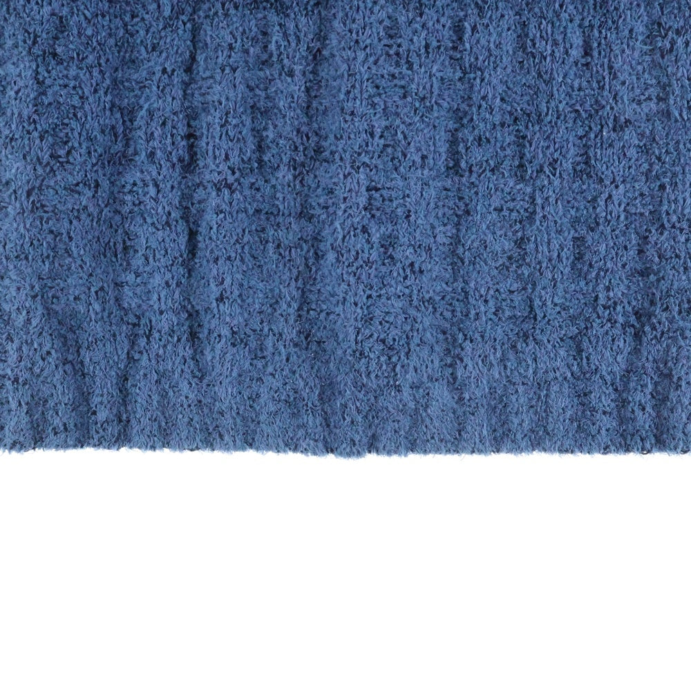 Maison Margiela 1 10(メゾンマルジェラ 1 10) 22AW レーヨン混 半袖ニットポロシャツ ブルー S50GL0043 S18151