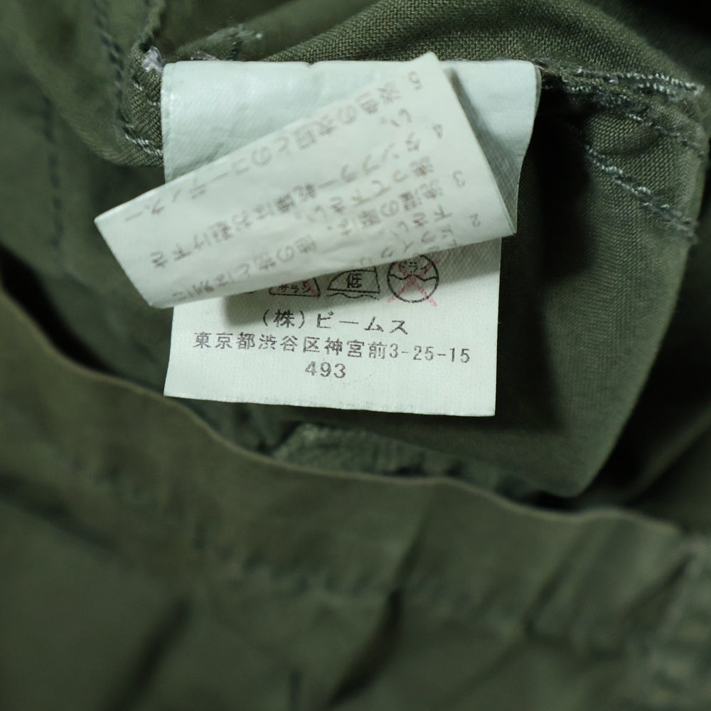 BEAMS(ビームス) ミリタリーサンプリング ジップアップ ジャケット カーキ
