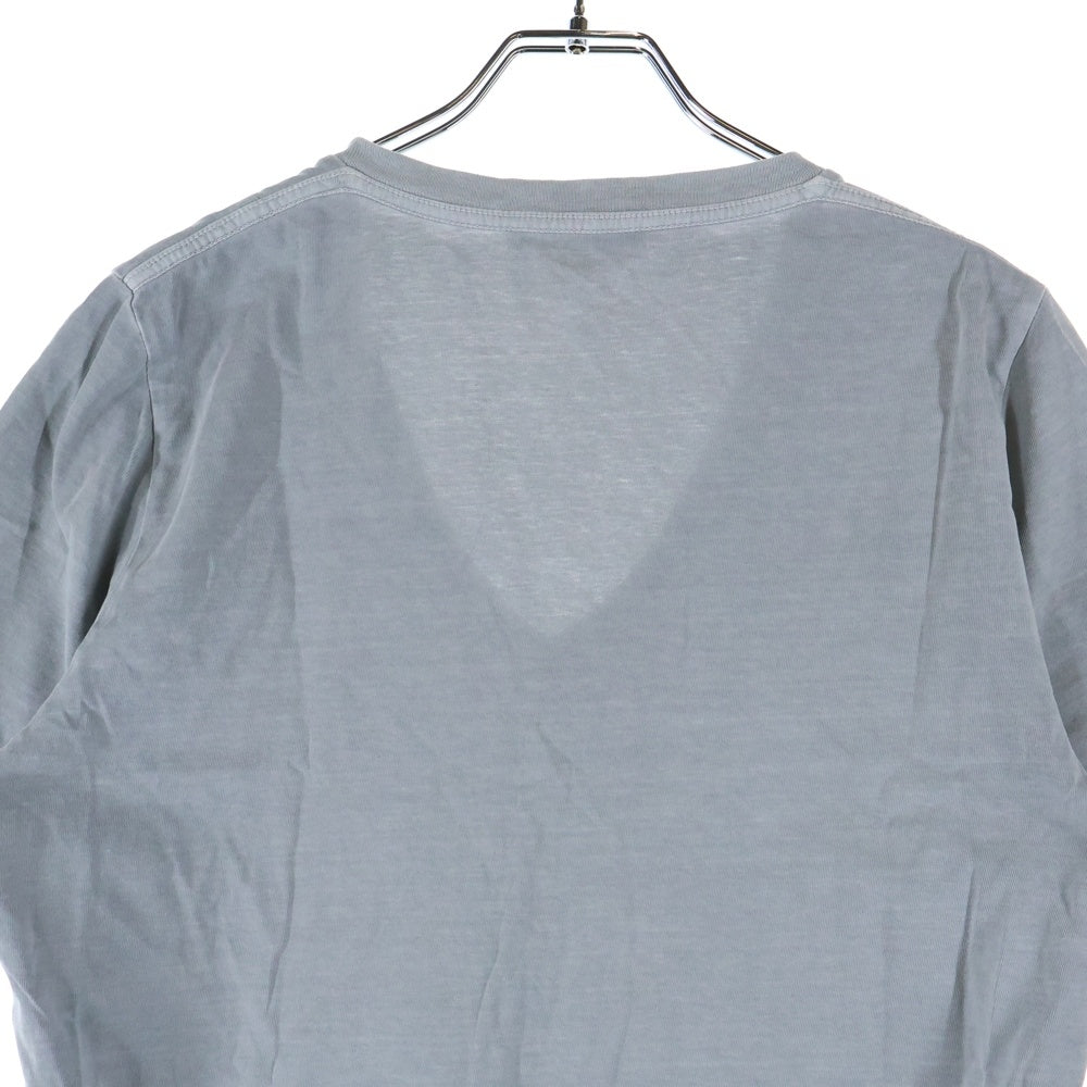 DSQUARED2(ディースクエアード) Vネック フロントロゴプリント 半袖Tシャツ カットソー グレー