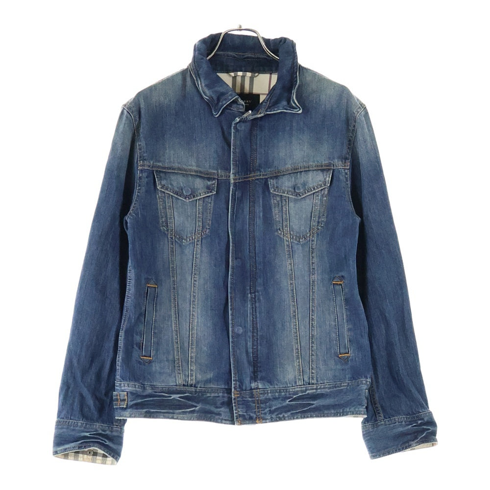 BURBERRY BLACK LABEL(バーバリー ブラックレーベル) コットン ジップアップ デニムジャケット インディゴ BMP27-101-26