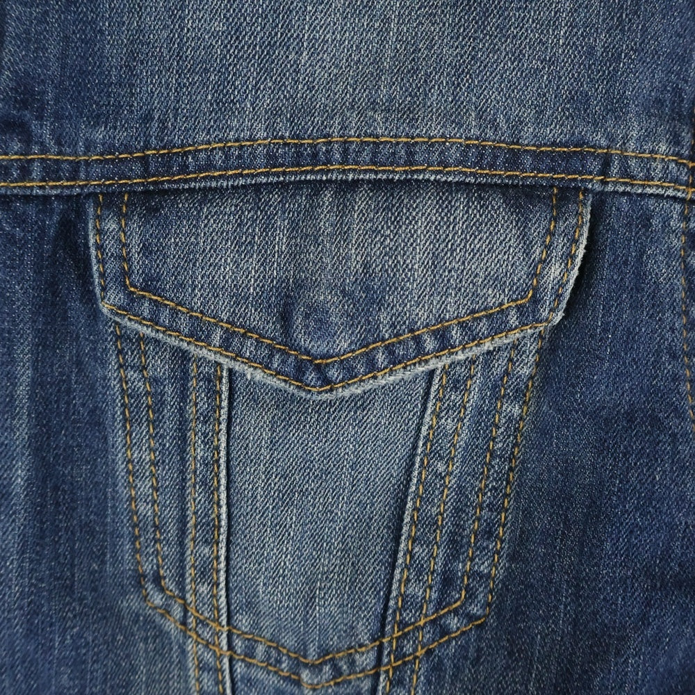 BURBERRY BLACK LABEL(バーバリー ブラックレーベル) コットン ジップアップ デニムジャケット インディゴ BMP27-101-26