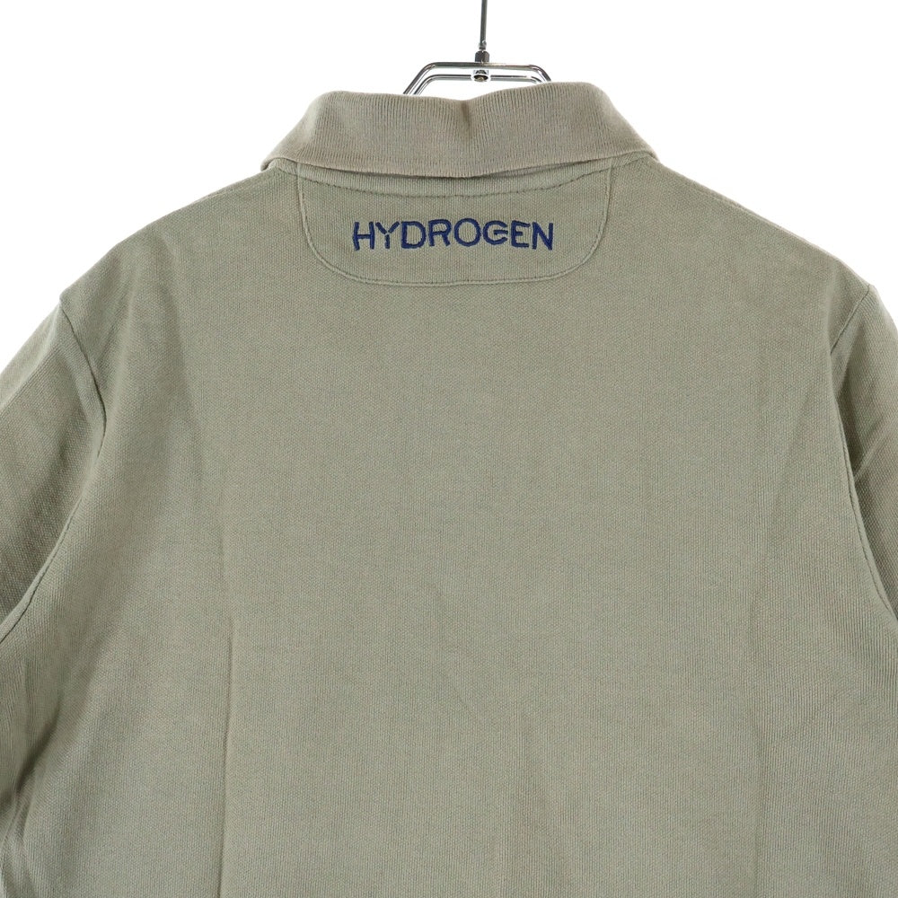 HYDROGEN(ハイドロゲン) コットン ワッペン 半袖ポロシャツ ベージュ