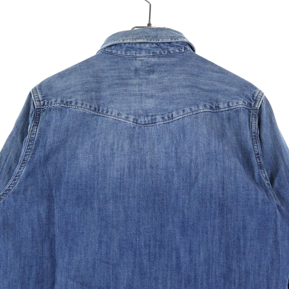 DIESEL(ディーゼル) スナップボタン 長袖 デニムシャツ インディゴ