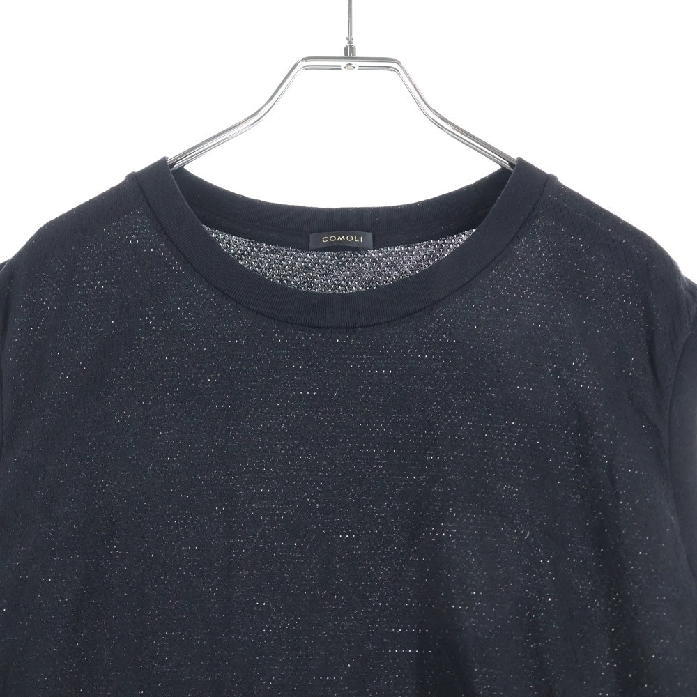 COMOLI(コモリ) 25SS コットンメッシュ ノースリーブ カットソー