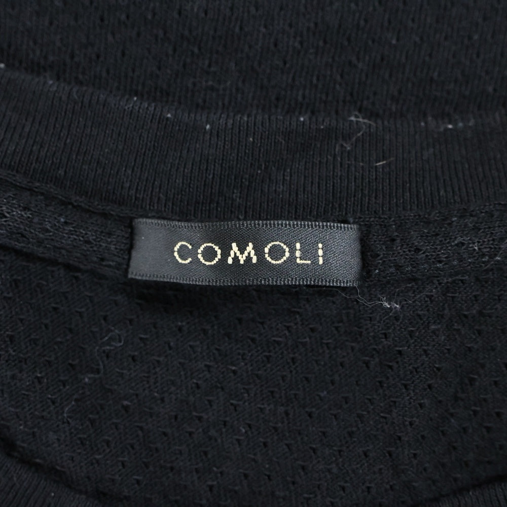 COMOLI(コモリ) 25SS コットンメッシュ ノースリーブ カットソー