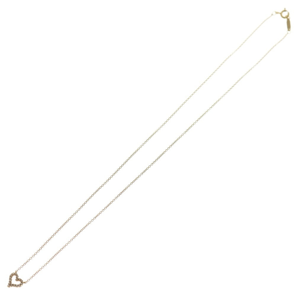 TIFFANY & Co.(ティファニー) センチメンタルハート エクストラミニ スモールダイヤ ネックレス K18YG イエローゴールド