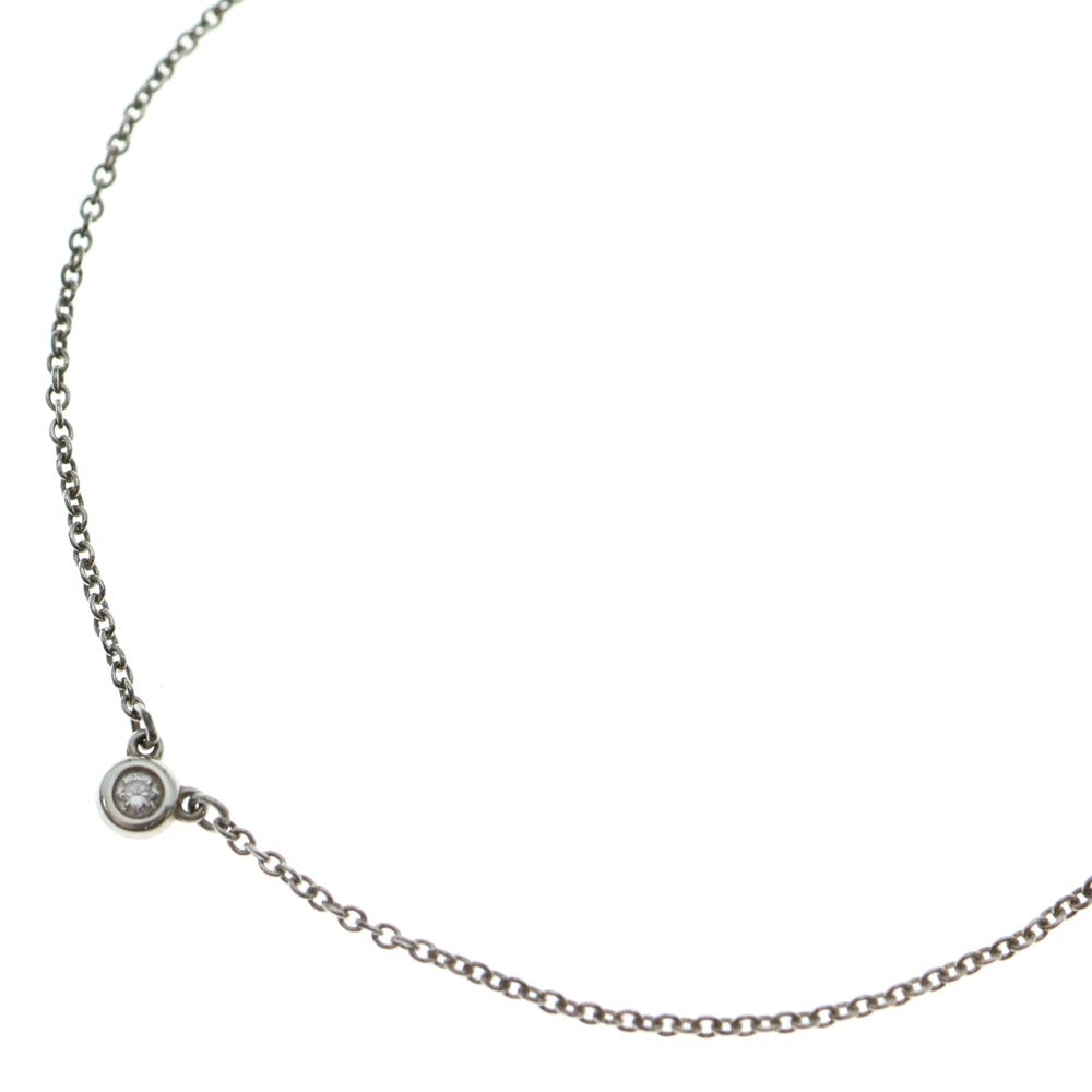 TIFFANY & Co.(ティファニー) エルサペレッティ シングルダイヤモンド バイザヤード ネックレス シルバー