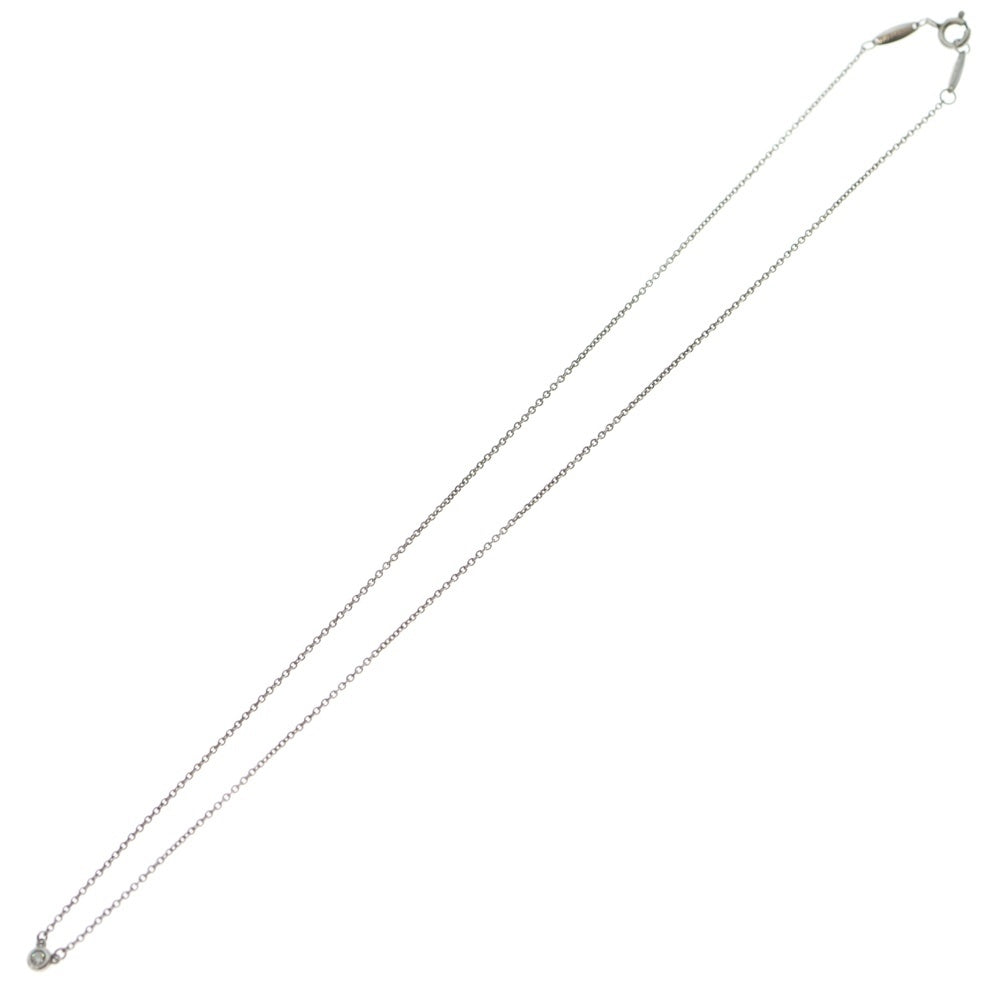 TIFFANY & Co.(ティファニー) エルサペレッティ シングルダイヤモンド バイザヤード ネックレス シルバー