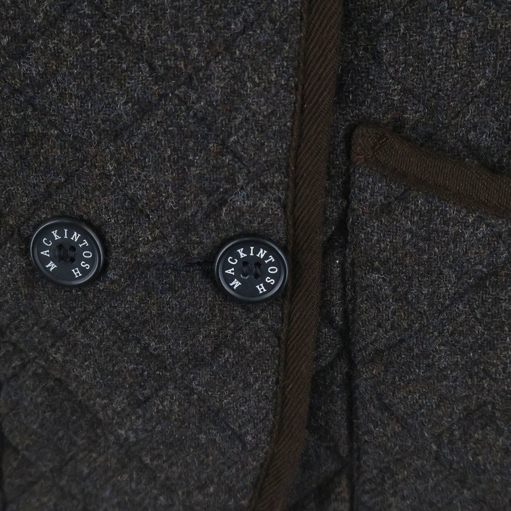 MACKINTOSH(マッキントッシュ) ツイードウール 裏地キルティング 8Bジャケット レディース ブラウン
