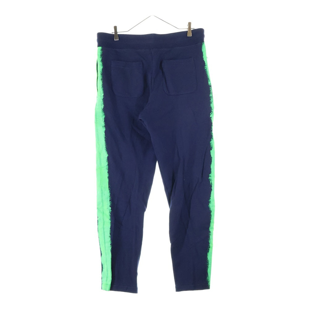 MOSCHINO(モスキーノ) 23SS ロゴプリント イージースウェットジョガーパンツ ネイビー/グリーン 231ZRA03262028