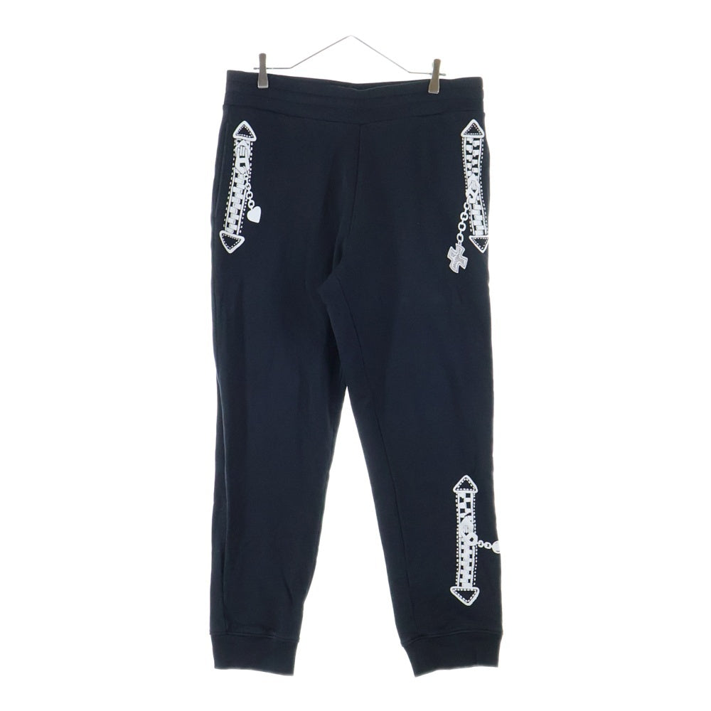 MOSCHINO(モスキーノ) 23AW ジッププリント スウェット パンツ ブラック 232ZRJ03597028