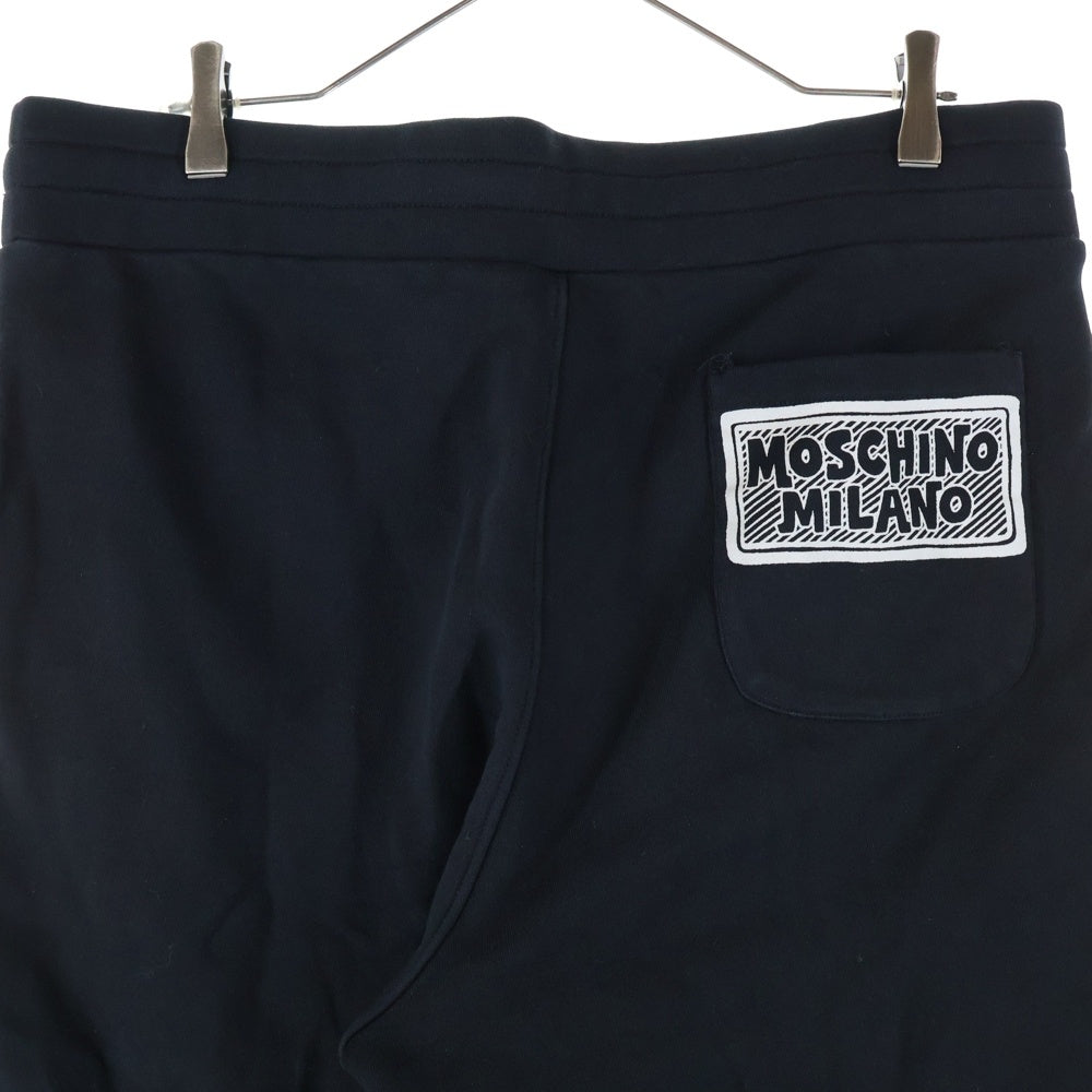 MOSCHINO(モスキーノ) 23AW ジッププリント スウェット パンツ ブラック 232ZRJ03597028
