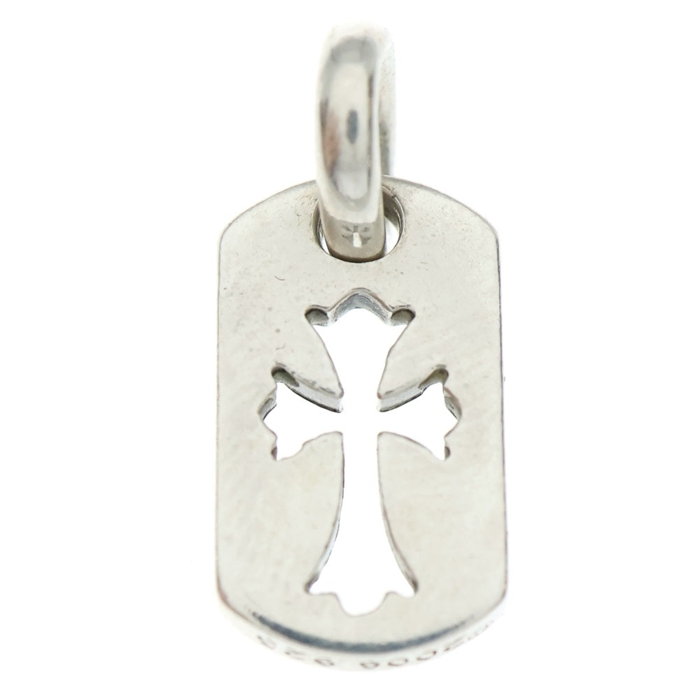CHROME HEARTS(クロムハーツ) DT TNY CO CRS タイニーカットアウトクロスドッグタグ チャーム ペンダントトップ シルバー BCA252