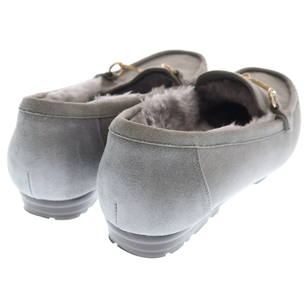 NO BRAND(ノーブランド) 25AW HIMIKO ヒミコ ビジュービット モカシンシューズ ローファー レディース グレー