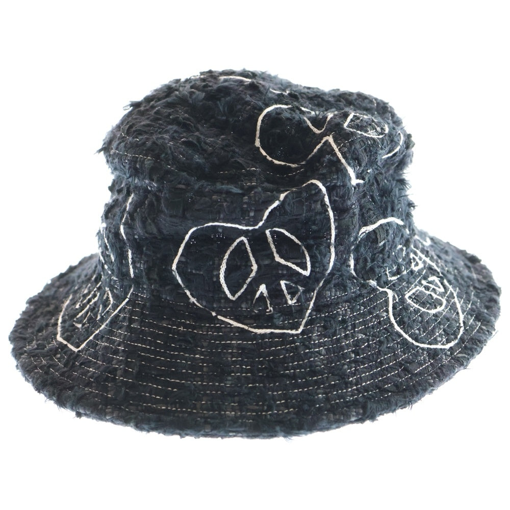 READY MADE(レディメイド) TWEED BUCKET HAT/BLK ツイード バケットハット 帽子 ブラック RE-TW-BK-00-00-292